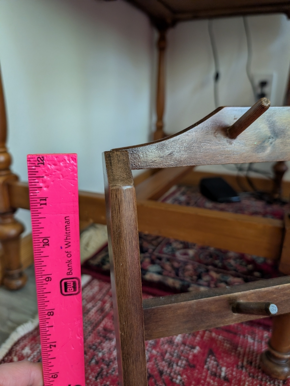 Curio Vintage Tailors Wooden Thread Holder Rack - Picture 3 of 3